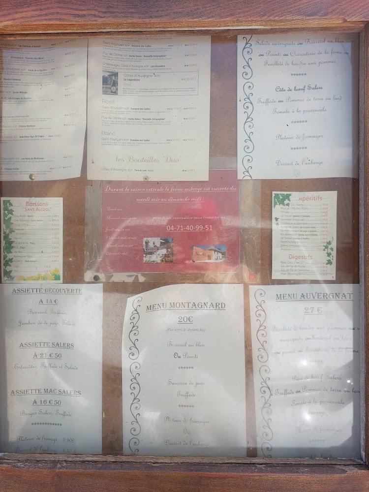 ferme auberge des arbres - Menu Image 1